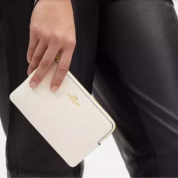NWT Coach Corner Wristlet, Chalk (ivory). Includes Gift Box. - Picture 5 of 5